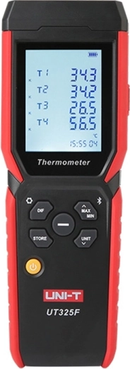 Uni-T UT325F štvorkanálový teplomer s termočlánkami