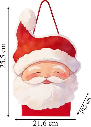Darčeková taška s motívom Santa Clausa - 1 kus