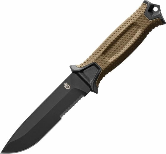 Gerber Strongarm outdoorový nôž 12,7 cm (čiastočne zúbkovaný), čierna/coyote