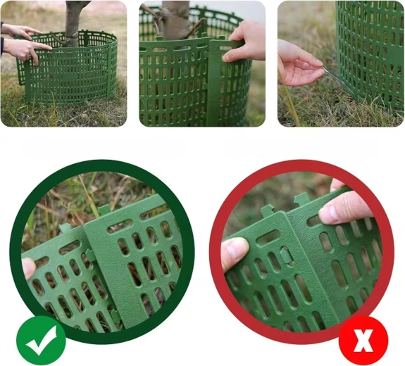 Jednoduchá inštalácia okolo kmeňa