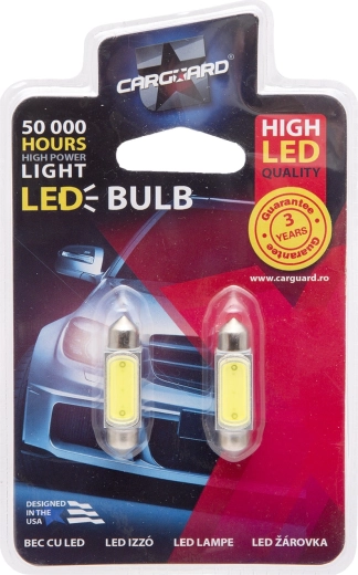 LED sufitová žiarovka 36 mm 12 V 3 W 6000 K