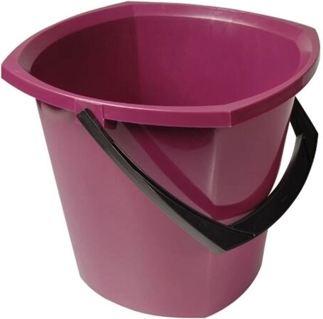 Hranaté plastové vedro 10 l – mix farieb
