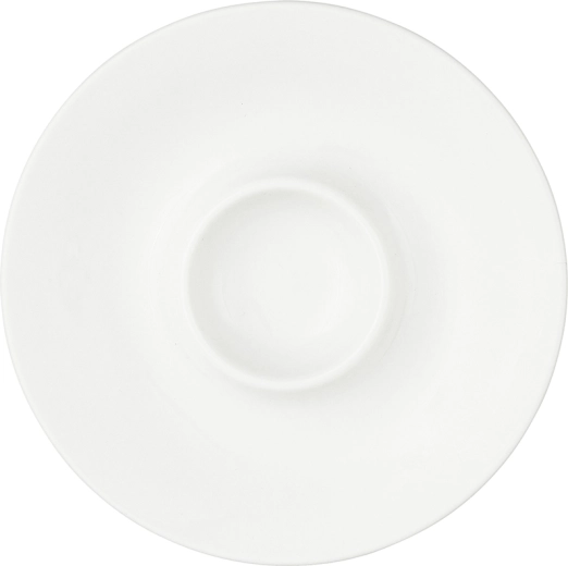 Porcelánová podšálka na vajíčko 12,5 cm krémová