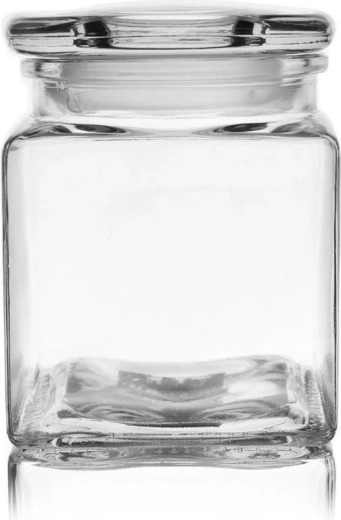 Sklenená štvorcová dóza na potraviny 950 ml