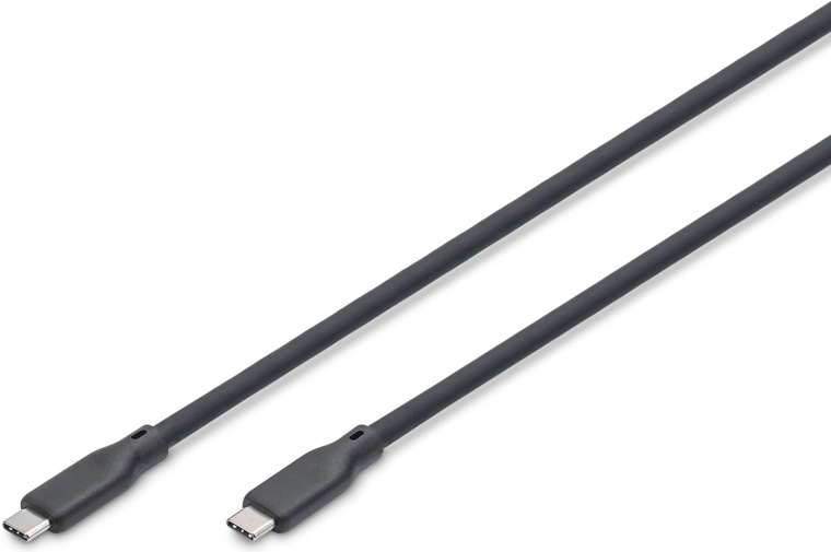 Silikónový kábel USB‑C na USB‑C USB4 v2.0 80 Gb/s PD 3.1 240 W 0,5 m čierny