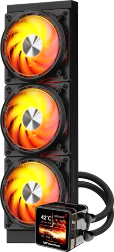 Trochventilátorové 360 mm AIO s tichým výkonom