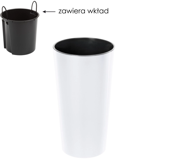 Kvetináč Lilia 19 cm s vložkou Lamela