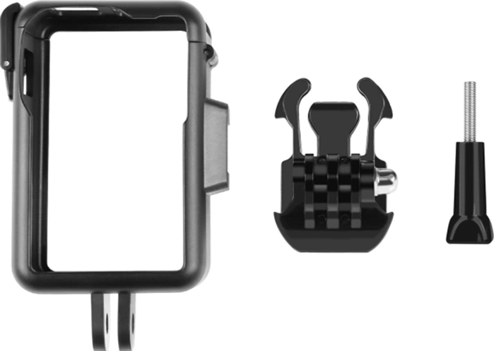 Puluz ochranný rám s cold shoe pre DJI Osmo Action 5 Pro/4/3 (čierny)