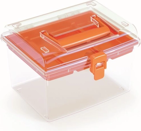 Plastový organizér Prosperplast NUF High, oranžový