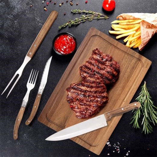 Ostré zúbkované nože z nerezu