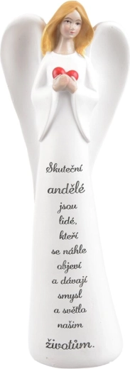 Keramická dekorácia Skutoční anjeli – anjel 19 cm