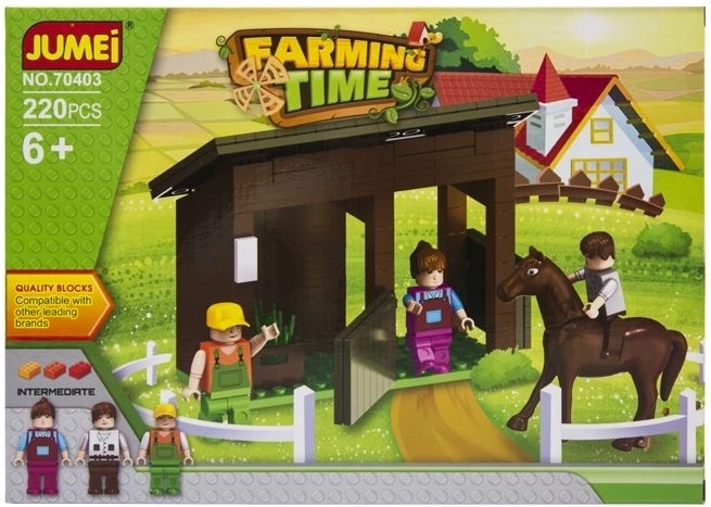 Stavebnica Jumei farma Farming Time 220 dielikov - 1 kus