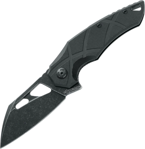 Fox Knives Edge Atrax zatvárací vreckový nôž 8 cm stonewash čierny G10