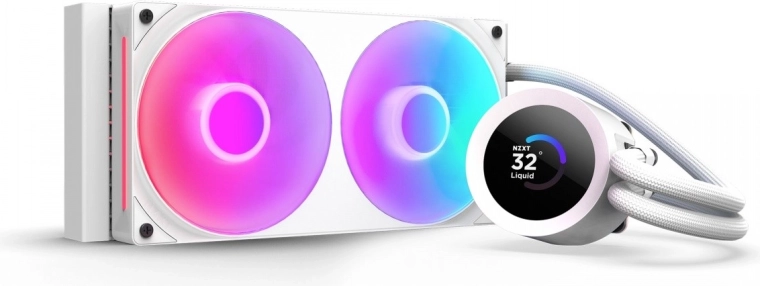 Vodné chladenie NZXT Kraken Plus 240 RGB LCD biele
