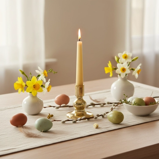 Príjemné ambientné svetlo z tealightov