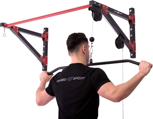 Hladká horná kladka s dlhým adaptérom