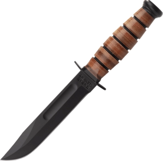 KA-BAR Short USMC taktické survivalové puzdro s koženým puzdrom 13,3 cm, čierne