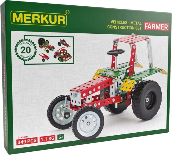 Merkur farmárska kovová stavebnica, 341 dielikov