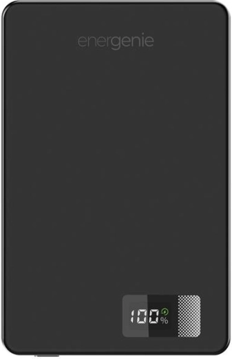 Energenie magnetická bezdrôtová powerbanka s LCD 5000 mAh 15 W čierna