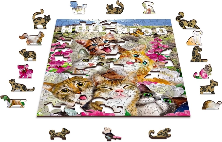 Ekologické drevené puzzle