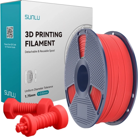 Sunlu vysokorýchlostný ABS filament červený 1,75 mm 1 kg