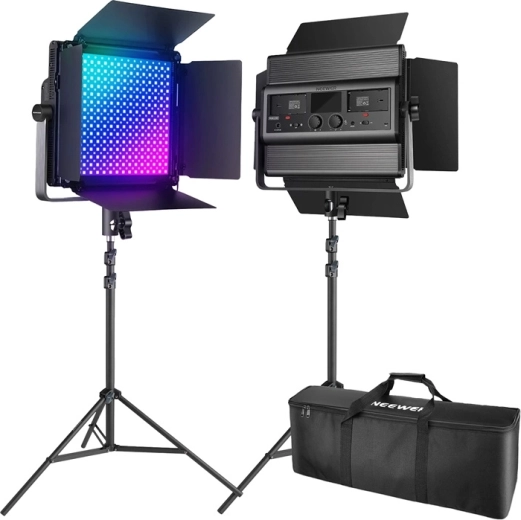 Neewer sada 2× LED svetlo RGB1200 60 W