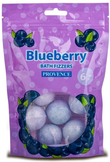 Šumivé bomby do kúpeľa čučoriedka Provence 6 ks (20 g)