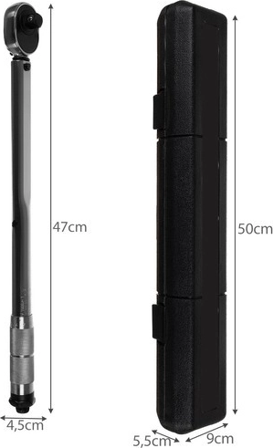 Momentový kľúč Bigstren 1/2" s nástavcami 17/19/21 mm a predlžovacím nadstavcom