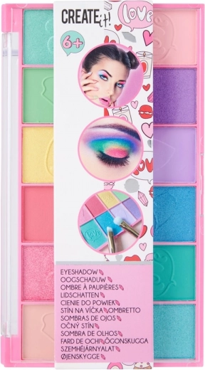 Paletka očných tieňov pink 12 odtieňov