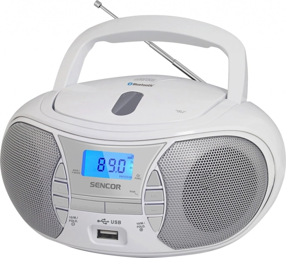 Sencor boombox s CD prehrávačom a Bluetooth SPT 2700 WH biely