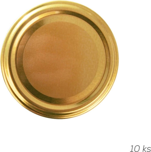 Kovové skrutkovacie viečko Twist-Off 66 Gold (10 ks)