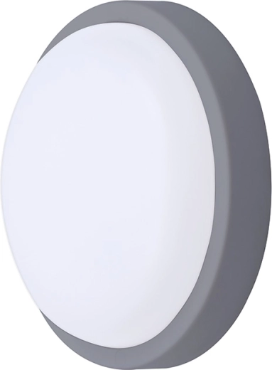 Solight LED vonkajšie okrúhle svietidlo 13 W 910 lm 4000 K IP54 17 cm sivé