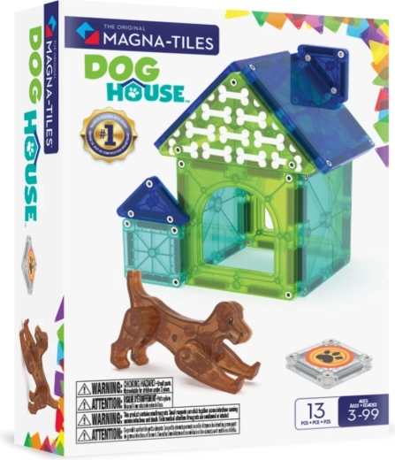 MAGNA-TILES magnetická stavebnica psia búda (13 dielikov)