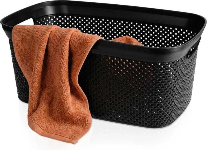 Bathroom Solutions plastový kôš na bielizeň čierny 35 l