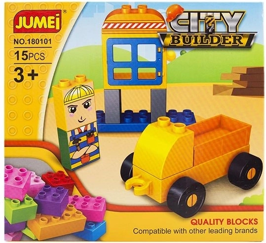 Stavebnica Jumei City Builder mesto – stavba 15 dielikov 20 × 19 cm - 1 kus