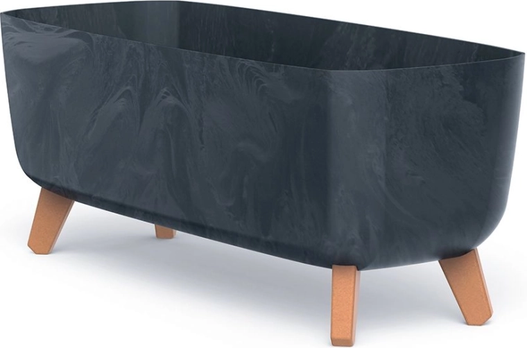 Kvetináč Gracia Case betónový efekt 58 cm antracit
