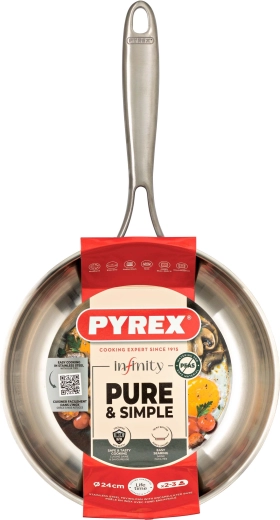 Panvica Pyrex Infinity 24 cm z nehrdzavejúcej ocele
