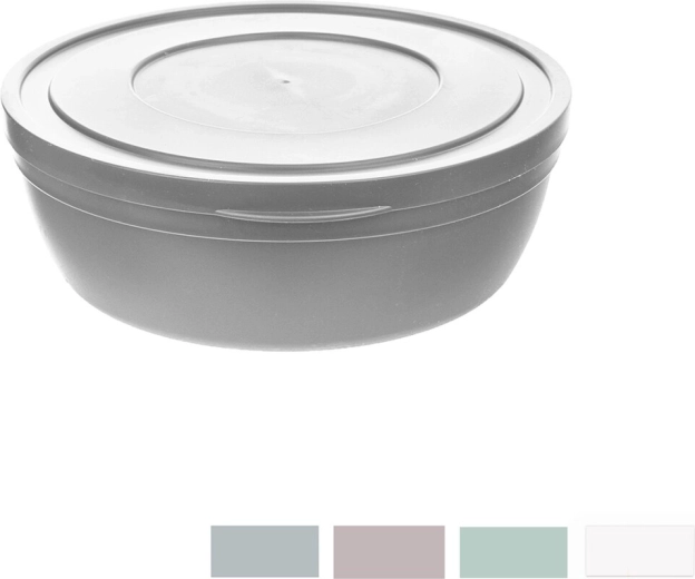 Plastová misa s vekom Kapa flat 17 cm (mix farieb)