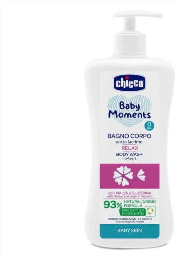 Chicco Baby Moments Relax sprchový gél pre deti od narodenia 500 ml