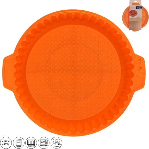 Silikónová forma na koláč Ø 27 cm oranžová