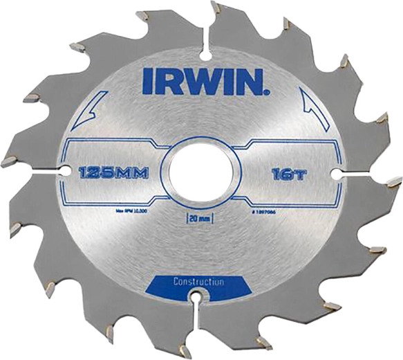 Pílový kotúč IRWIN 125 mm, 16 zubov, na drevo