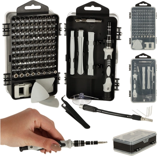 Sada precíznych skrutkovačov a bitov 115 ks