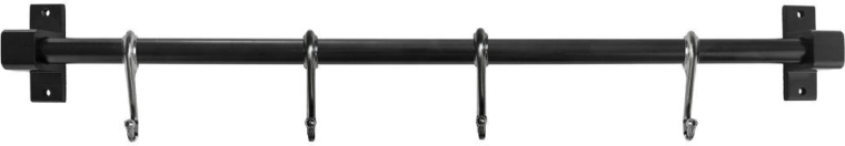 Pevná kovová konštrukcia v čiernej farbe