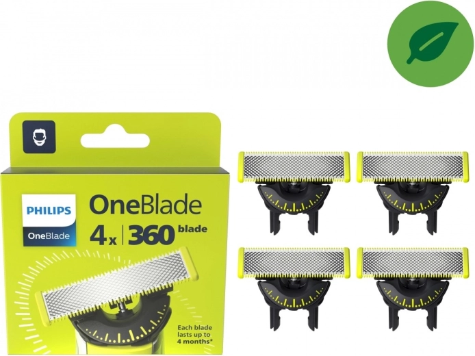 Philips oneblade 360 náhradné britvy 4 ks qp440/50