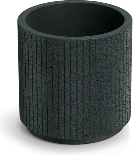 Kvetináč Coro Round 30 cm tmavosivý
