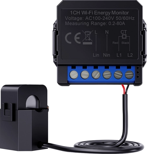 Inteligentný obojsmerný elektromer Avatto ZigBee pre jednofázové inštalácie