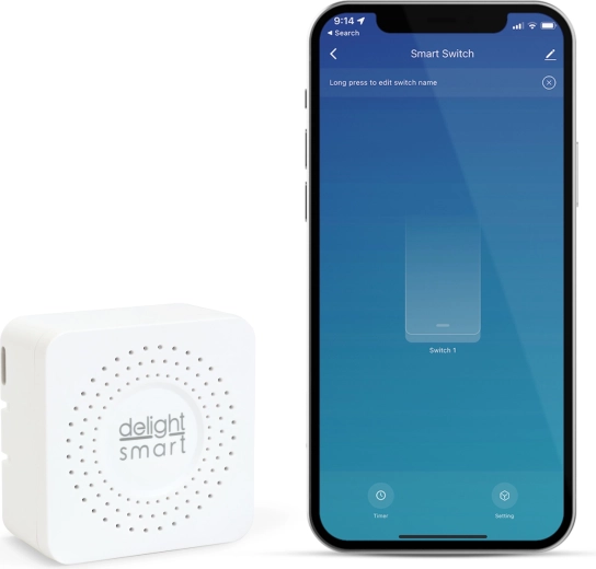 Inteligentný skrytý spínač Kinetic s Wi‑Fi a ovládaním cez aplikáciu