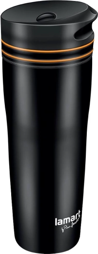 Lamart termohrnček 360 ml čierny/oranžový