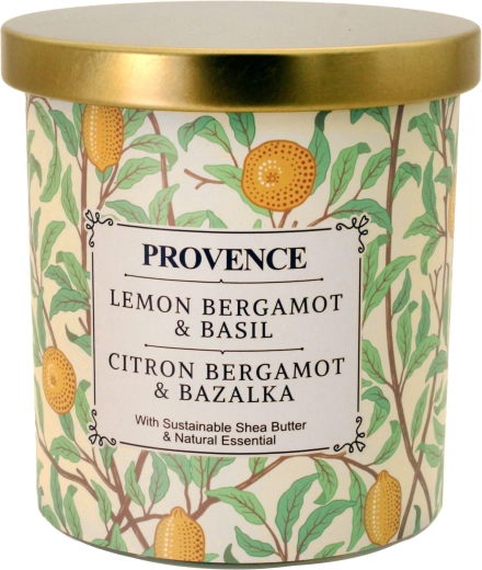 Vonná sviečka v skle bergamot a bazalka 30 h