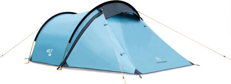 Turistický stan pre 2 osoby NILS Camp North Peak modrý
